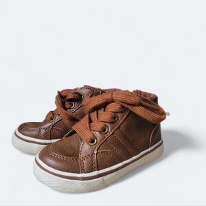 Cat & Jack Size 5 Toddler Brown High Top Sneakers
